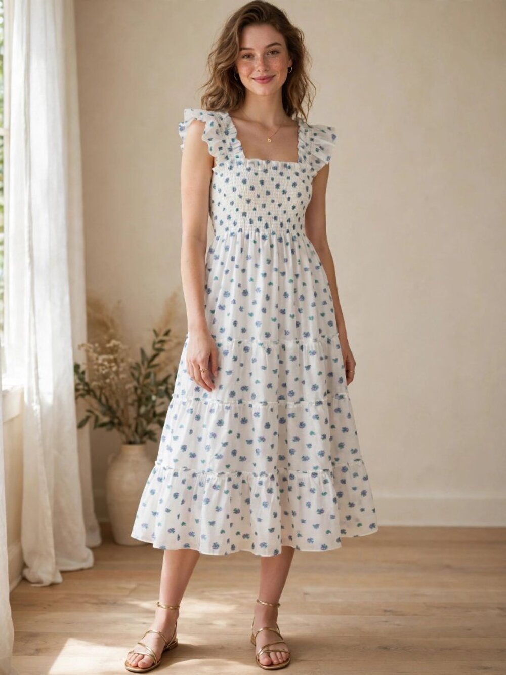 Hill House Home Ellie Nap Dress White Floral Collector's Edition 2024 Size S